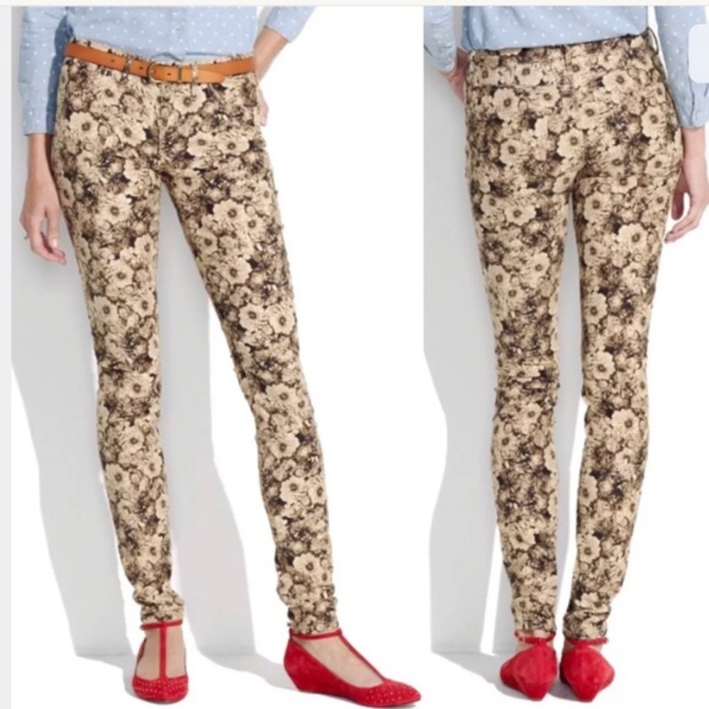 Madewell Floral Skinny Cords